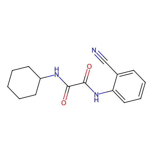 N1-(2-cyanophenyl)-N2-cyclohexyloxalamide structure