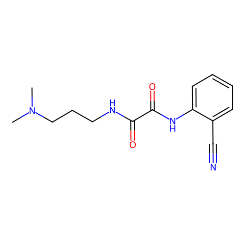 N1-(2-cyanophenyl)-N2-(3-(dimethylamino)propyl)oxalamide structure