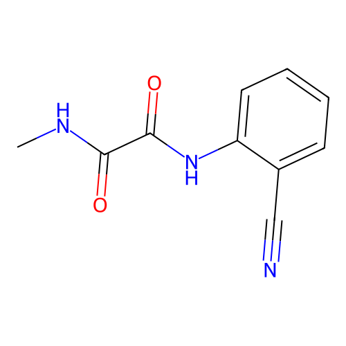 N1-(2-cyanophenyl)-N2-methyloxalamide structure
