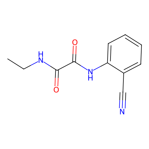 N1-(2-cyanophenyl)-N2-ethyloxalamide structure