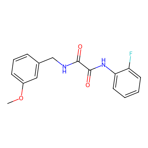 N1-(2-fluorophenyl)-N2-(3-methoxybenzyl)oxalamide structure