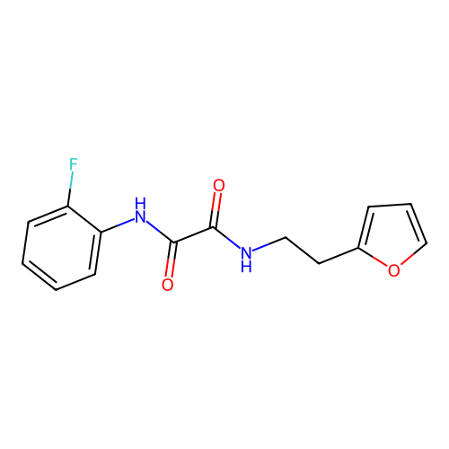 N1-(2-fluorophenyl)-N2-(2-(furan-2-yl)ethyl)oxalamide structure