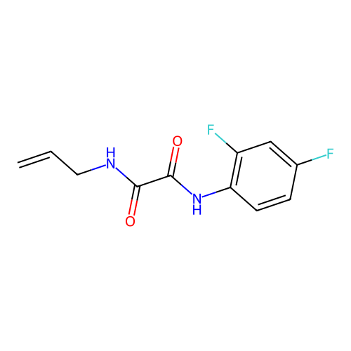 N1-allyl-N2-(2,4-difluorophenyl)oxalamide structure