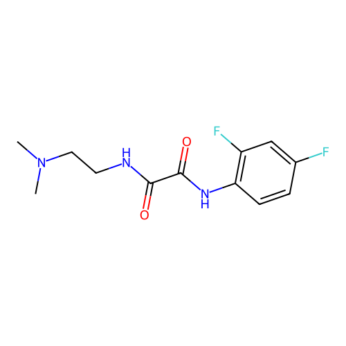 N1-(2,4-difluorophenyl)-N2-(2-(dimethylamino)ethyl)oxalamide structure