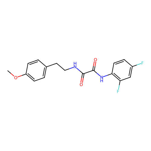 N1-(2,4-difluorophenyl)-N2-(4-methoxyphenethyl)oxalamide structure