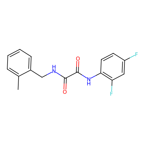 N1-(2,4-difluorophenyl)-N2-(2-methylbenzyl)oxalamide structure