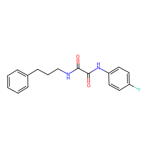 N1-(4-fluorophenyl)-N2-(3-phenylpropyl)oxalamide structure