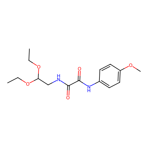 N1-(2,2-diethoxyethyl)-N2-(4-methoxyphenyl)oxalamide structure