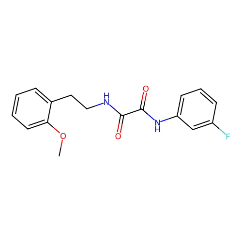 N1-(3-fluorophenyl)-N2-(2-methoxyphenethyl)oxalamide structure