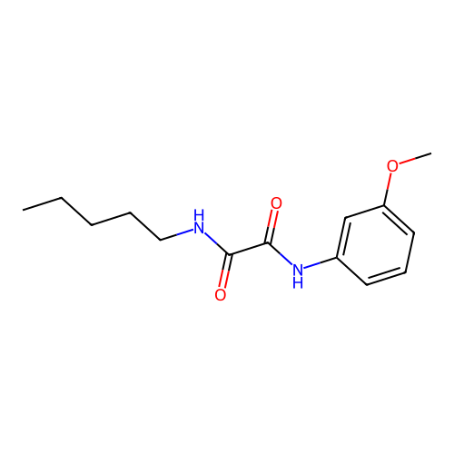 N1-(3-methoxyphenyl)-N2-pentyloxalamide structure