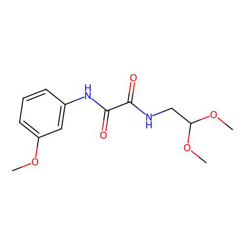 N1-(2,2-dimethoxyethyl)-N2-(3-methoxyphenyl)oxalamide structure