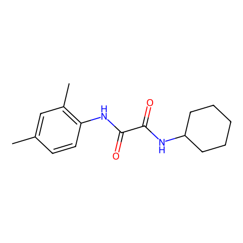 N1-cyclohexyl-N2-(2,4-dimethylphenyl)oxalamide structure