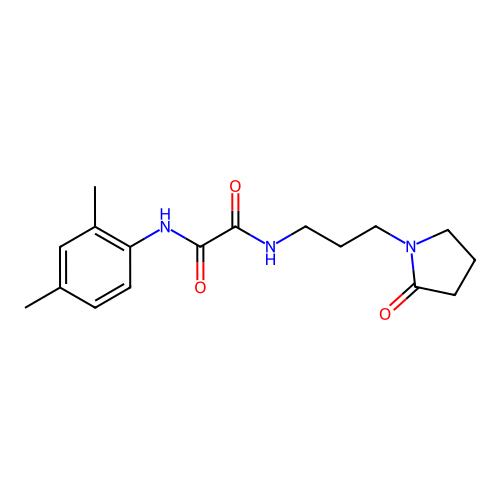 N1-(2,4-dimethylphenyl)-N2-(3-(2-oxopyrrolidin-1-yl)propyl)oxalamide structure