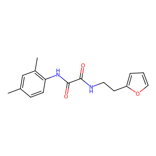N'-(2,4-dimethylphenyl)-N-[2-(furan-2-yl)ethyl]oxamide structure