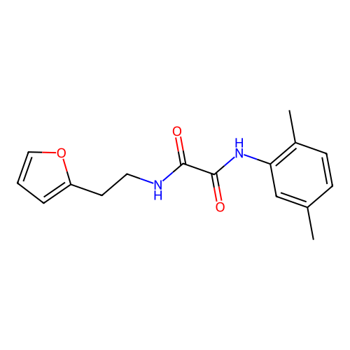 N1-(2,5-dimethylphenyl)-N2-(2-(furan-2-yl)ethyl)oxalamide structure