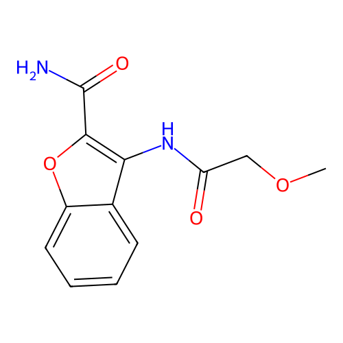 3-(2-Methoxyacetamido)benzofuran-2-carboxamide structure