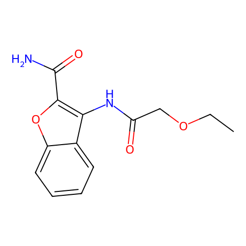 3-(2-Ethoxyacetamido)benzofuran-2-carboxamide structure