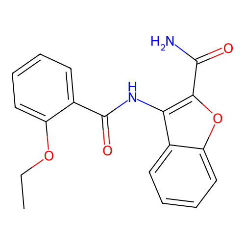 3-(2-Ethoxybenzamido)benzofuran-2-carboxamide structure