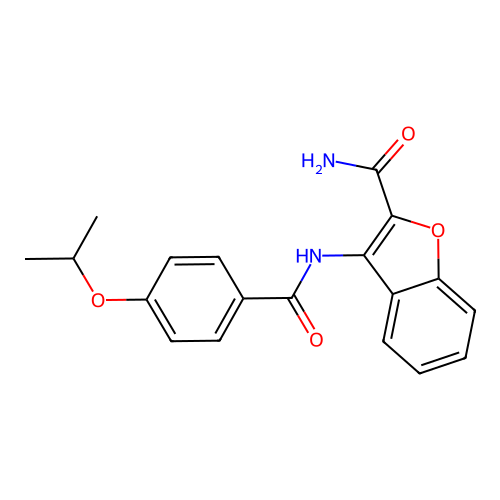 3-(4-Isopropoxybenzamido)benzofuran-2-carboxamide structure