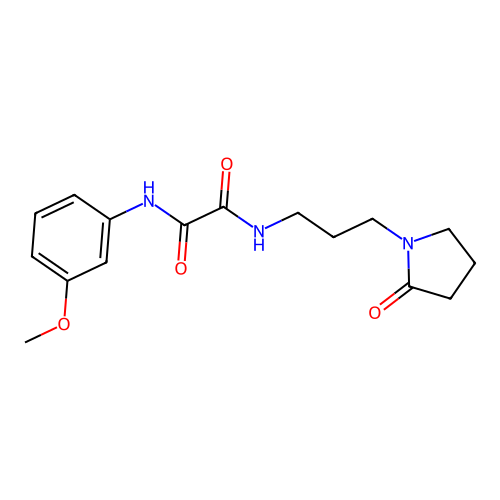 N1-(3-methoxyphenyl)-N2-(3-(2-oxopyrrolidin-1-yl)propyl)oxalamide structure
