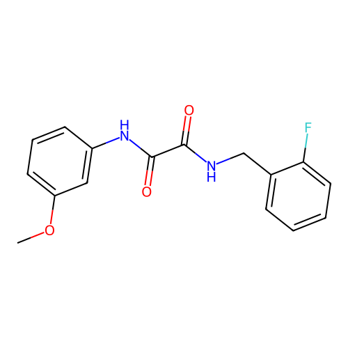 N1-(2-fluorobenzyl)-N2-(3-methoxyphenyl)oxalamide structure