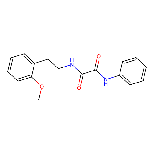 N1-(2-methoxyphenethyl)-N2-phenyloxalamide structure