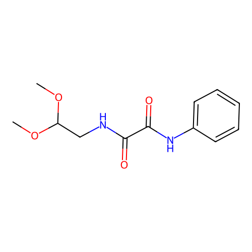 N-(2,2-dimethoxyethyl)-N'-phenylethanediamide structure