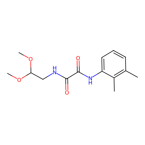 N-(2,2-dimethoxyethyl)-N'-(2,3-dimethylphenyl)ethanediamide structure