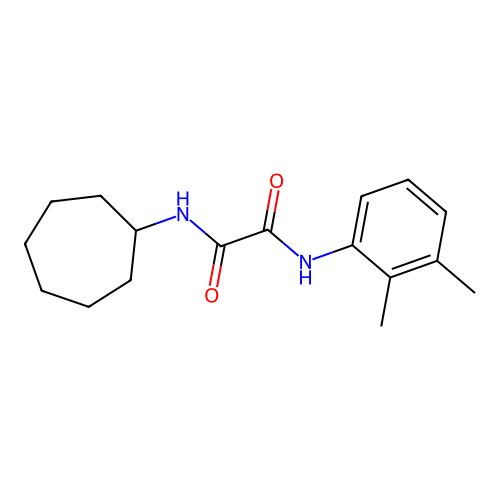 N1-cycloheptyl-N2-(2,3-dimethylphenyl)oxalamide structure