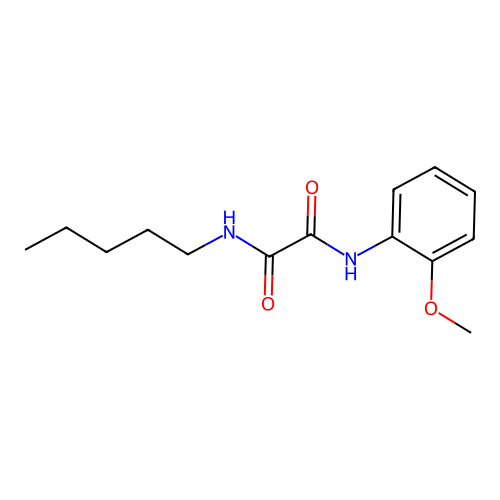 N1-(2-methoxyphenyl)-N2-pentyloxalamide structure