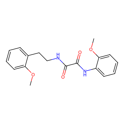 N1-(2-methoxyphenethyl)-N2-(2-methoxyphenyl)oxalamide structure