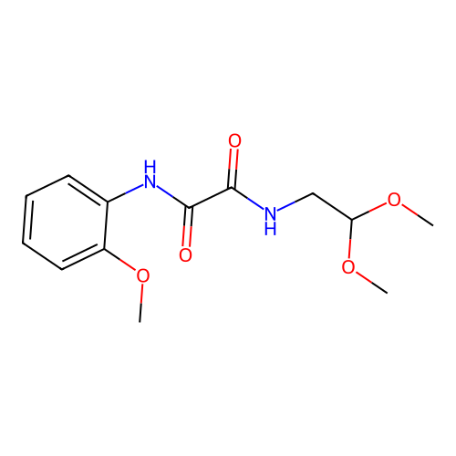 N1-(2,2-dimethoxyethyl)-N2-(2-methoxyphenyl)oxalamide structure