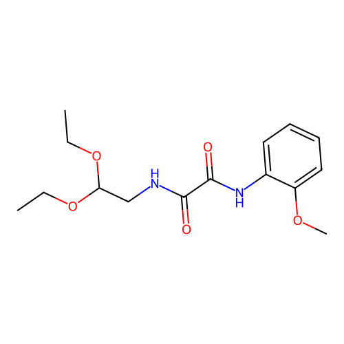 N1-(2,2-diethoxyethyl)-N2-(2-methoxyphenyl)oxalamide structure