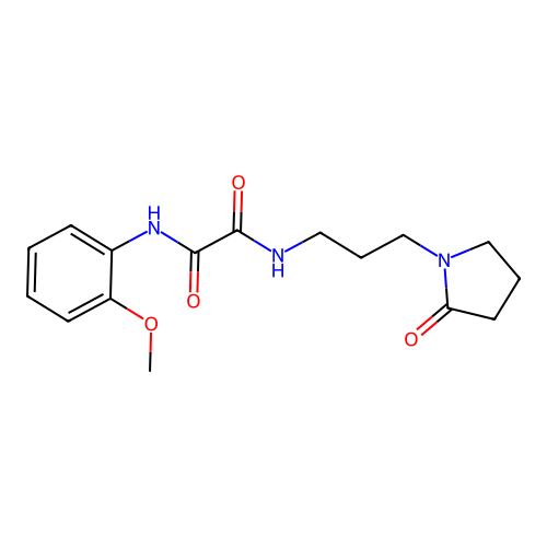 N1-(2-methoxyphenyl)-N2-(3-(2-oxopyrrolidin-1-yl)propyl)oxalamide structure