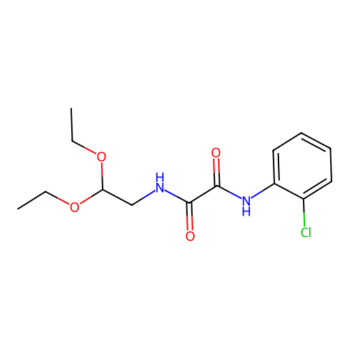 N'-(2-chlorophenyl)-N-(2,2-diethoxyethyl)oxamide structure