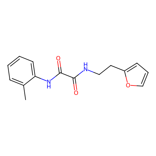 N1-(2-(furan-2-yl)ethyl)-N2-(o-tolyl)oxalamide structure