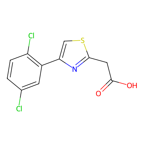 2-[4-(2,5-dichlorophenyl)-1,3-thiazol-2-yl]acetic Acid structure