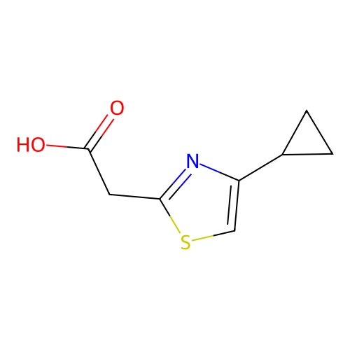 2-(4-cyclopropyl-1,3-thiazol-2-yl)acetic Acid structure