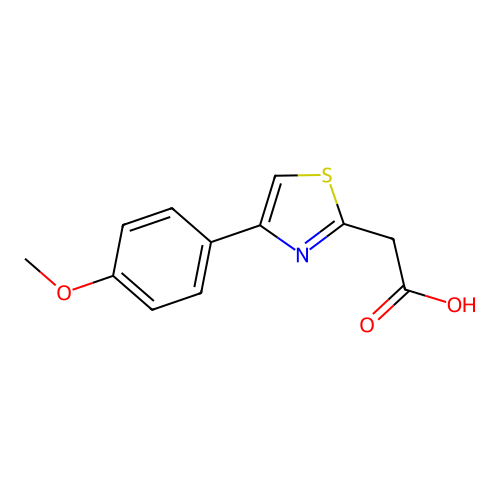 2-[4-(4-Methoxyphenyl)-1,3-thiazol-2-yl]acetic acid structure