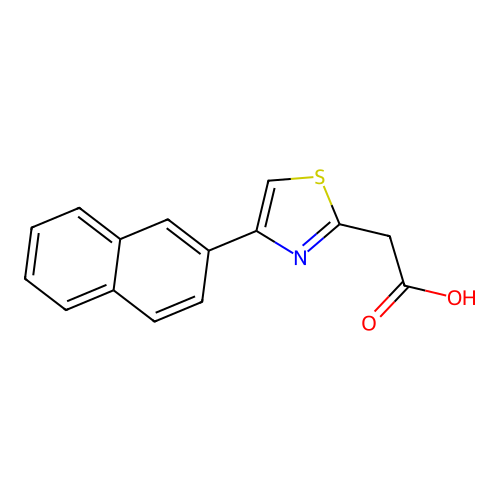 2-(4-Naphthalen-2-yl-1,3-thiazol-2-yl)acetic acid structure