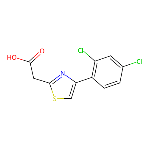 2-[4-(2,4-Dichlorophenyl)-1,3-thiazol-2-yl]acetic acid structure
