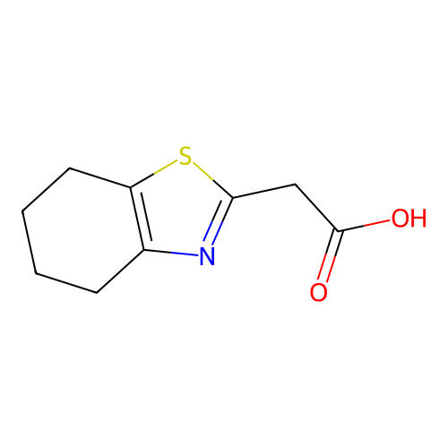 2-(4,5,6,7-Tetrahydro-1,3-benzothiazol-2-yl)acetic acid structure