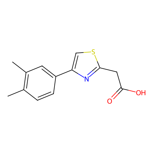 2-[4-(3,4-Dimethylphenyl)-1,3-thiazol-2-yl]acetic acid structure