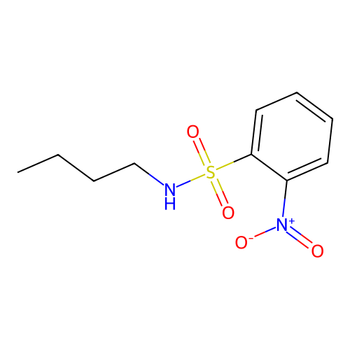 N-butyl-2-nitrobenzenesulfonamide structure