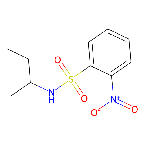 Benzenesulfonamide, N-(1-methylpropyl)-2-nitro- structure