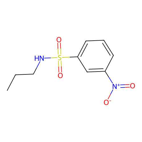 Benzenesulfonamide, 3-nitro-N-propyl- structure
