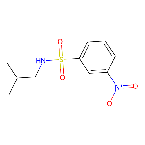 Benzenesulfonamide, N-(2-methylpropyl)-3-nitro- structure