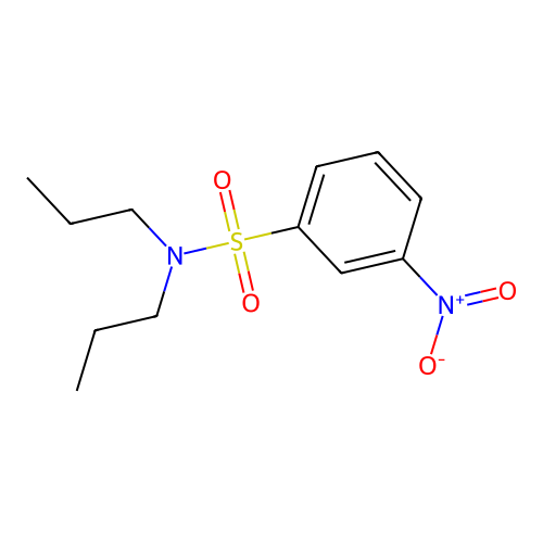 3-Nitro-N,N-dipropylbenzenesulfonamide structure