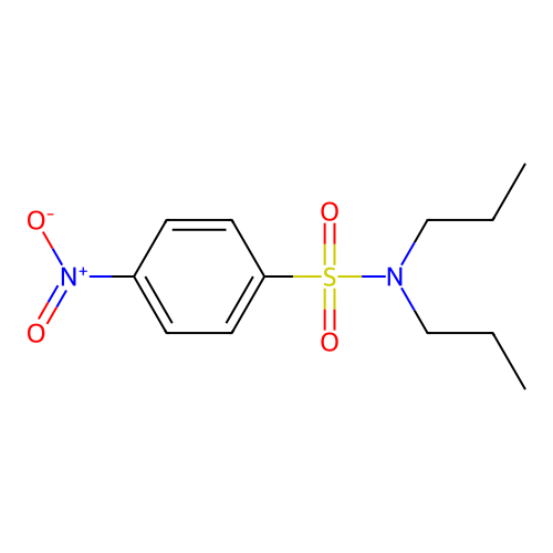 4-nitro-N,N-dipropylbenzenesulfonamide structure