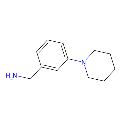 (3-(1-Piperidyl)phenyl)methanamine structure